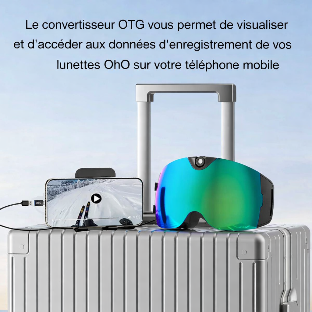 Lunettes de ski 4K UHD avec caméra intégrée